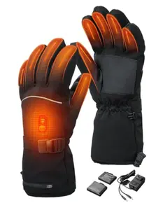 Heated Glove Liners for Men & Women, Rechargeable Electric Battery Heated Gloves, Thin Winter Gloves for Arthritis & Raynaud's, Ideal for Riding, Skiing, Snowboarding, Cycling & Outdoor Sports