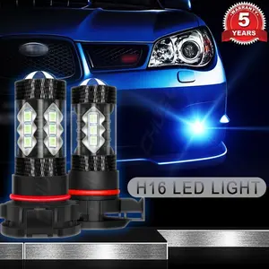 8000K H16 5202 LED Fog Driving Light Bulbs for Chevy Camaro 2010 2011 2012 2013 Autos Automotive Car Accessories Truck Vehicle