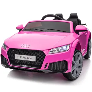 Hikiddo 12V Kids Ride on Toy Car, Licensed Audi Electric Car for Toddler with Remote Bluetooth