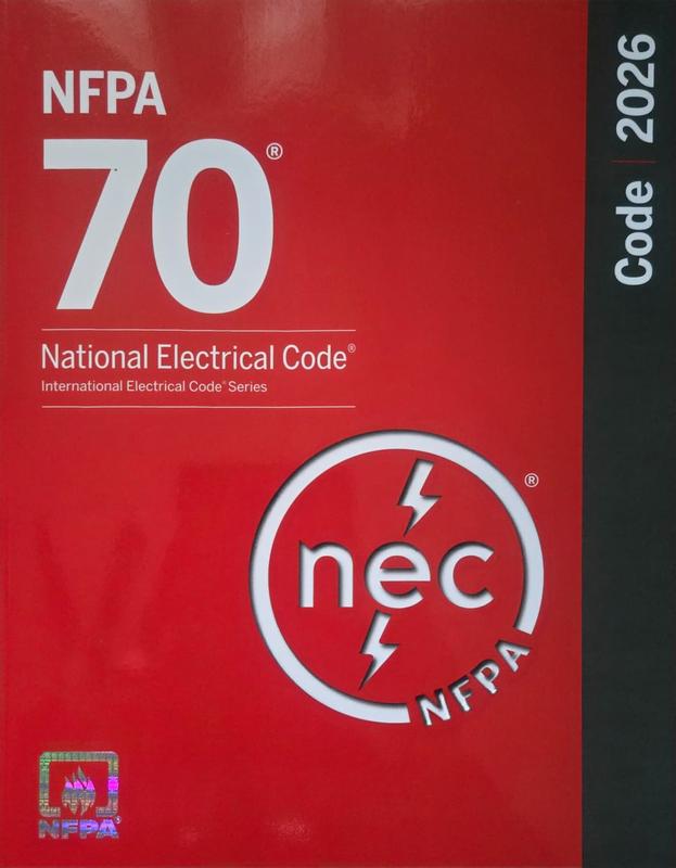 NEC 2026 Code Book NFPA 70 National Electrical Code New Edition ...