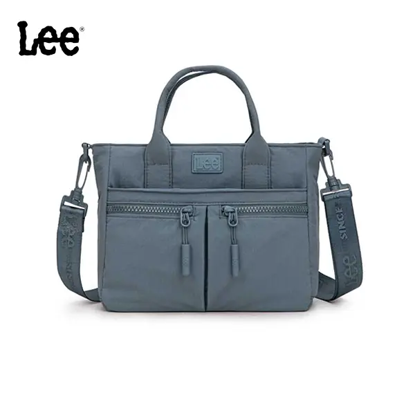 Lee Women's Nylon Small Tote - Multi-Pocket Lightweight Satchel, Crossbody for Work, Everyday Bag, Travel Bag