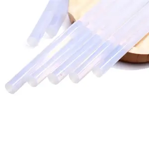 10-Pack Ultra-Transparent Hot Glue Sticks, Non-Toxic, Smoke-Free, Smooth Surface, Versatile Compatibility, Ideal for DIY Crafts, Woodworking, Home Renovation