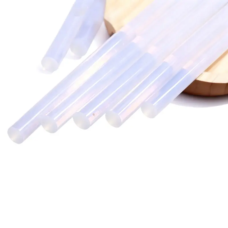10-Pack Ultra-Transparent Hot Glue Sticks, Clear Glue, Non-Toxic, Smoke-Free, Smooth Surface, Versatile Compatibility, Ideal for DIY Crafts, Woodworking, Home Renovation
