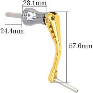 Fishing Reel Handle Square Shaft Replacement Spinning Handle with EVA Reel Knob Power Handle Arm Grip