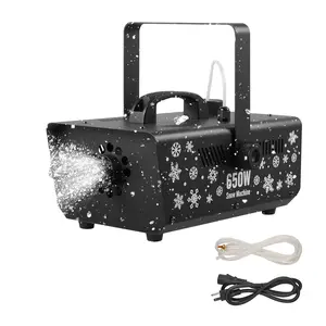 VEVOR Snow Machine, 650W Handheld/Hanging Fake Snow Maker, Snowmaking Machine with Portable Handle, Outdoor & Indoor Artificial Snowflake Maker for DJ Stage Parties Christmas Decor, 650W Motor, Indoor-Outdoor