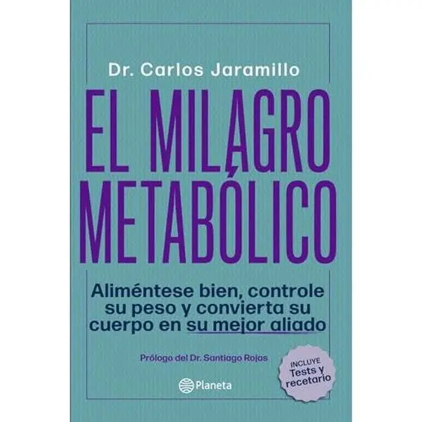 Used Soft Cover Book - "El Milagro Metabolico" by Carlos Jaramillo, Spanish Language, Very Good Condition, 1.28 lb, 1.28 Pounds