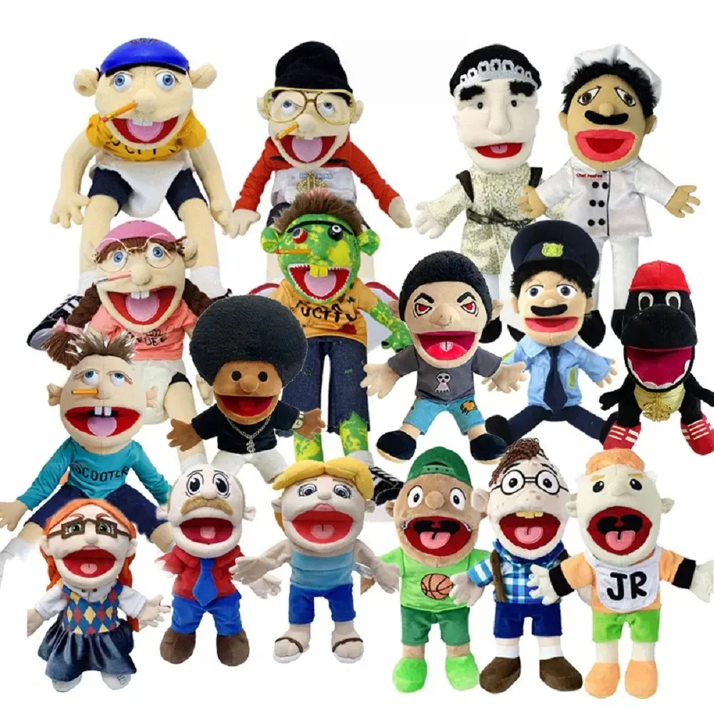 New  Jeffy Puppet Doll Jeffy Hand Puppet Sml Jeffy Puppet Family Real Jeffy Zombie Boy Hand Puppet Soft Toy Plush Feebee Puppet