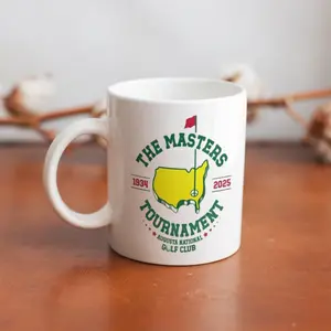 The Masters Golf 11oz Mug, 1934-2025 Augusta National Golf Club Cup, Father's Day Gift for Dad, Golf Lover Gift, Ceramic Coffee Mug, Sports Souvenir Tea Cup, 15oz Kitchen Drinkware, Gift for Masters Fans