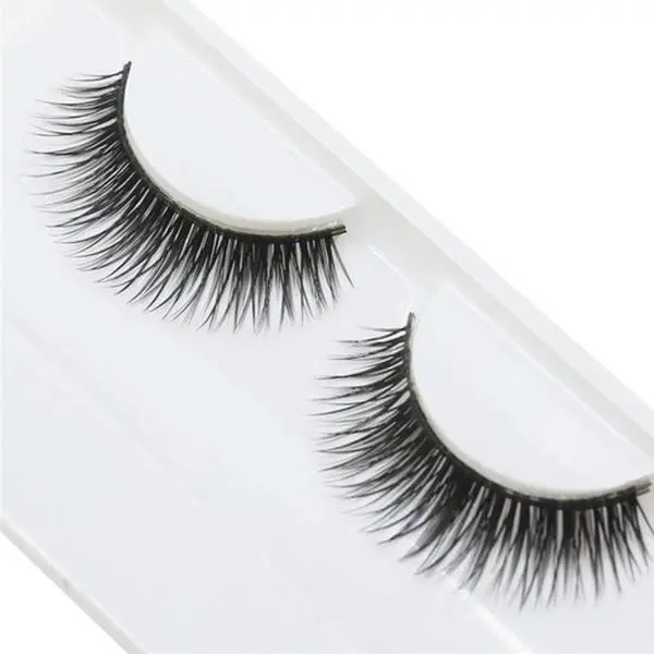 Self-Adhesive 3D Fluffy Full Strip False Eyelash Extensions - 2 Pairs Reusable Waterproof, No Glue Needed, Easy Application, Light Flexible, Eye-Friendly Makeup Fashion Accessory