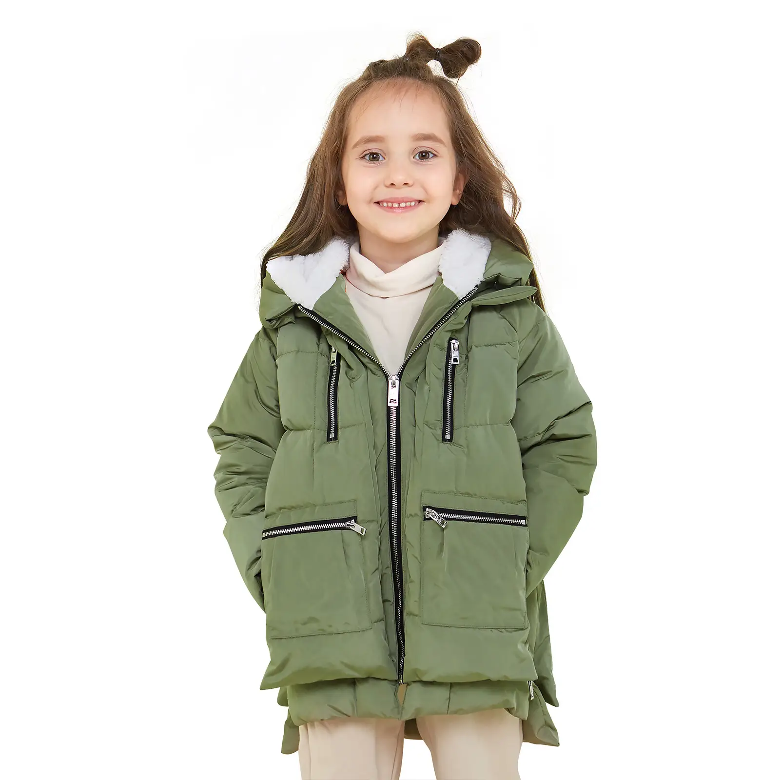 Orolay Kid's Down Jacket Hooded Quilted Puffer Jacket, Extreme Cold Resistant Waterproof Warm Jacket Classic Winter Coat