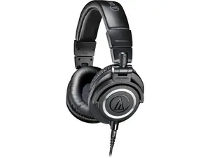 Audio-Technica ATH-M50X Professional Studio Monitor Headphones, Black, Professional Grade, Critically Acclaimed, with Detachable Cable