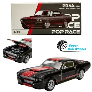 Pop Race 1:64 Shelby Mustang GT500 Black #218
