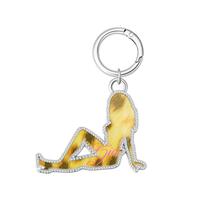 I.AM.GIA X VON DUTCH GIRL KEYCHAIN - LEOPARD