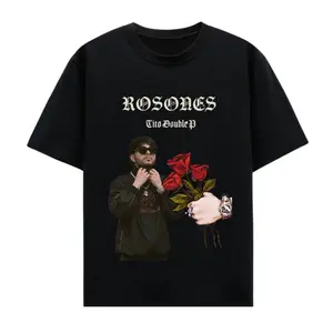 Tit0 D0uble P Rosones Graphic Tee | Bold Latin Streetwear Shirt for Music Lovers unisex