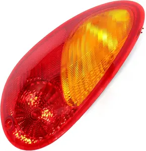 HECASA Tail Light Compatible with 2001-2005 Chrysler PT Cruiser Taillight Tail Lamp Brake Lamp Left LH Replacement for 5288743AG CH2800145 w/Bulb (Driver Side) Led Backlights