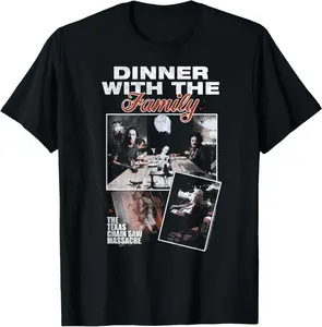 The Texas Chainsaw Massacre Dinner With The Family Horror T-Shirt