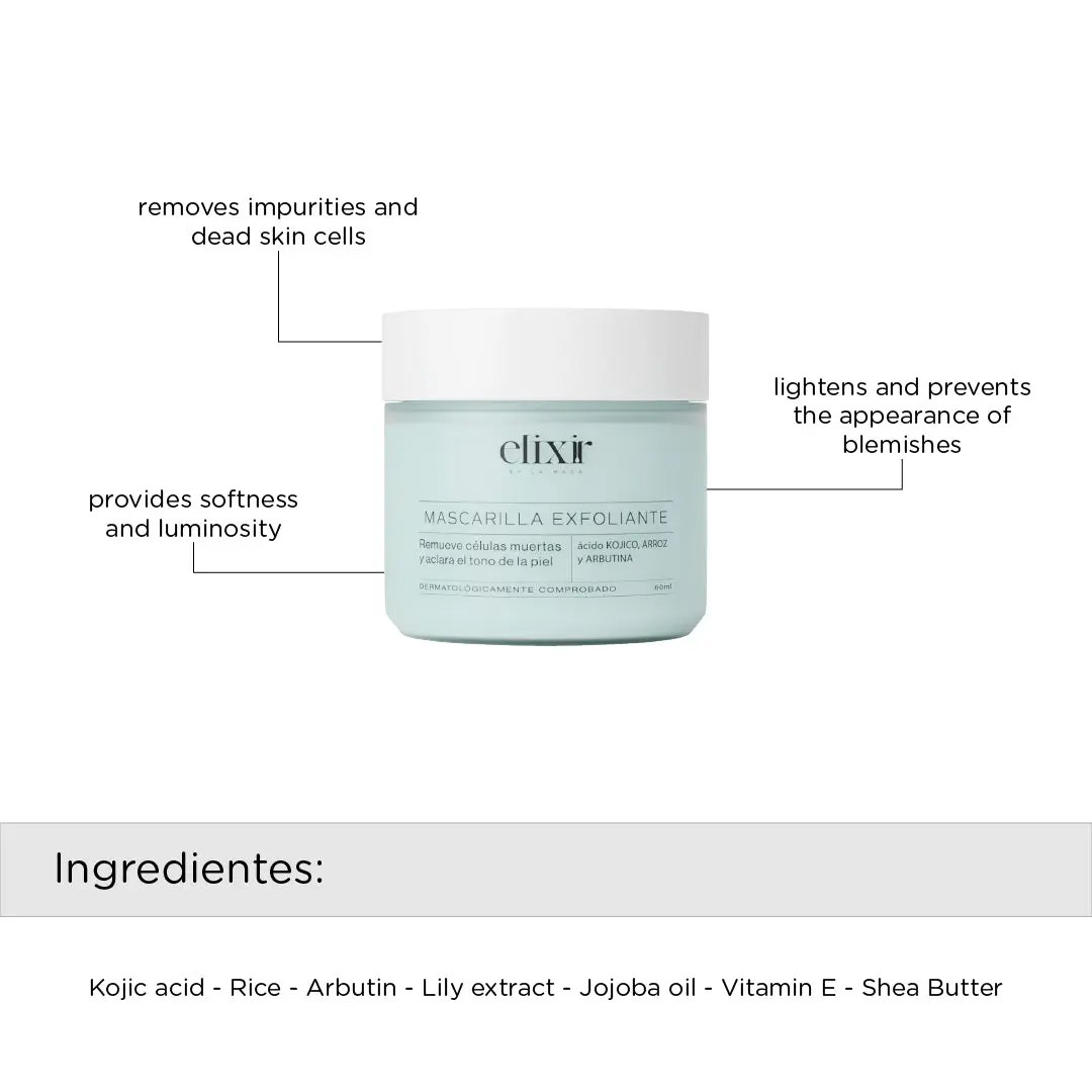 Mascarilla Exfoliante - 60ml Elixir USA
