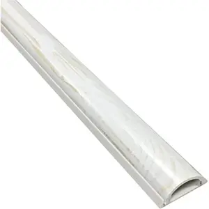 Electriduct  59 in. Cable Shield Protector Cord Cover, White Wood