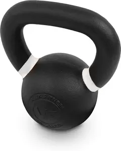 Valor Fitness Premium Cast Iron Kettlebells Powder Coated Kettle Bell Weights - Includes LB and KG Weight Valor Athletics Inc.