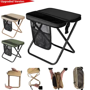 Outdoor folding and portable-Ultra Light Portable Folding Fishing Chair 1.5lbs, 500lbs Load, Shoulder Strap, Side Pockets, Velcro Storage, Compact for Camping Hiking Beach BBQ Travel, Ideal Thanksgiving Christmas Gift for Outdoor Lovers