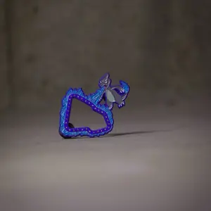 Dark Charmeleon Fitted Pin - Blue and Purple Design as shown