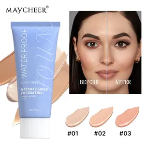 24h Waterproof Matte Foundation, Smooth No Cakey, Oil Control for 12h+, 3 Shades for All Skin Tones, Flawless Finish Natural Light Foundation