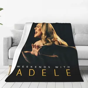 Multifunction Adele 2024 Album Tour Blanket Merch Bedding Decorative Cool Singer Throw Blanket Ultra-Soft Flannel for Car