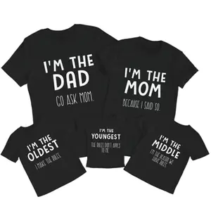 Family Rule Family Matching Shirts Mom Dad and Kids Shirts Family, Clothing Cotton Casual Shortsleeve Comfort T-Shirt