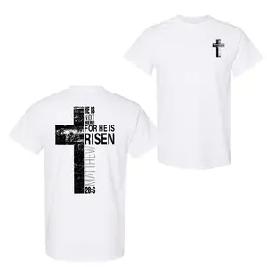 Christian Graphic T-Shirt, Vintage Shirt, Easter Cross Cotton Apparel For Men & Women - Faith Clothing for Religious Inspiration, Unisex Shirt