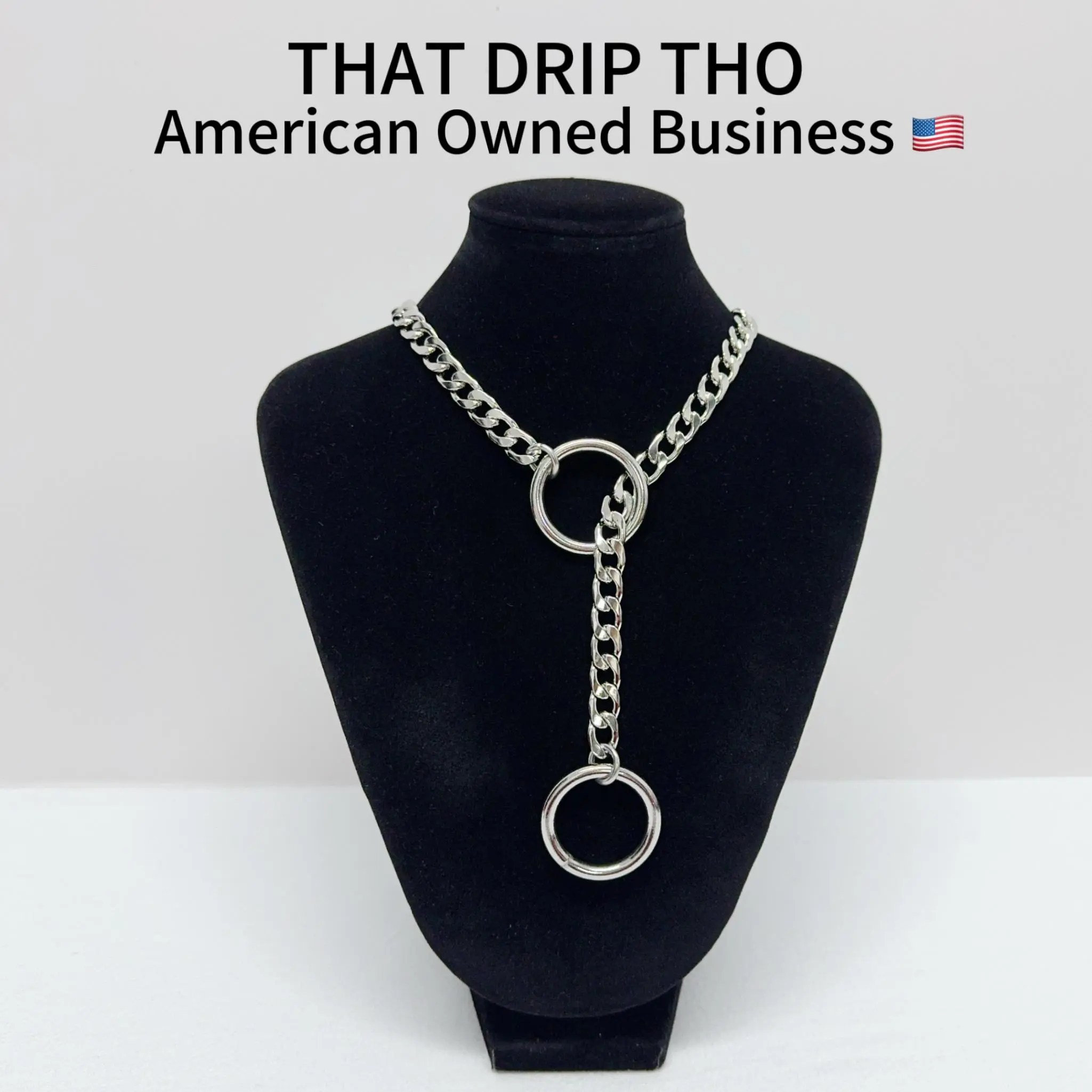 Stylish Black Choker with Duel Silver O-Rings Amazon.com: Sacina Goth Hippie O Ring Choker, Black Faux  main image 4