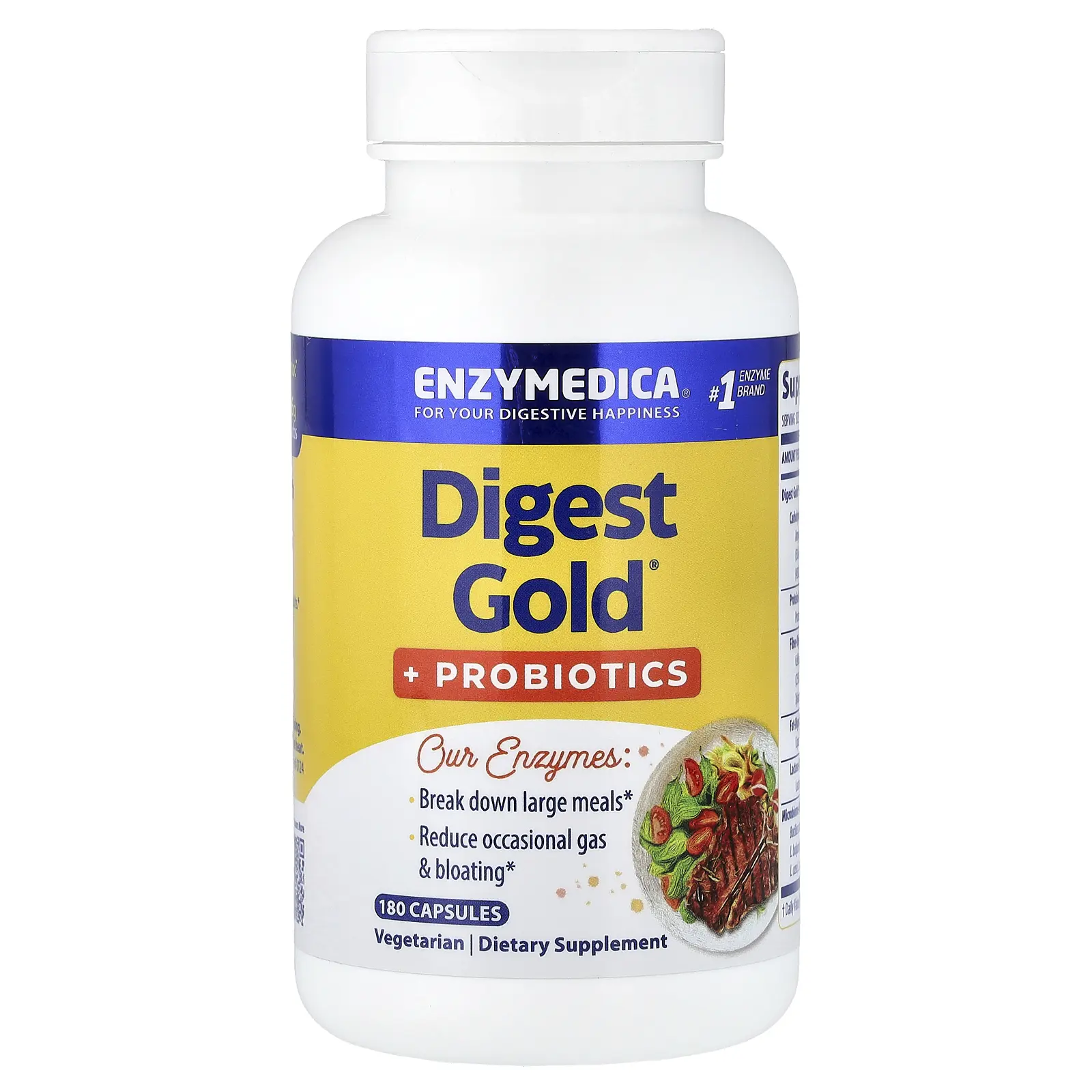 Enzymedica Digest Gold® + Probiotics, 180 Capsules