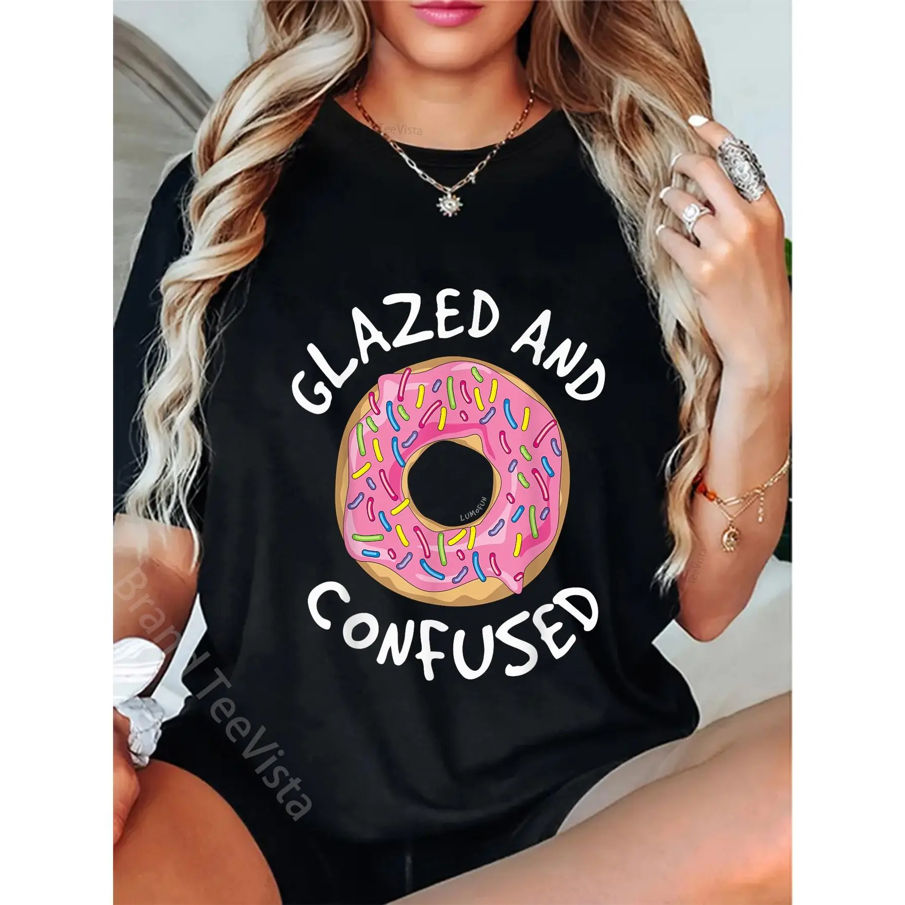 Donut Glazed and Confused Shirt - Funny Donut T-Shirts T-Shirt