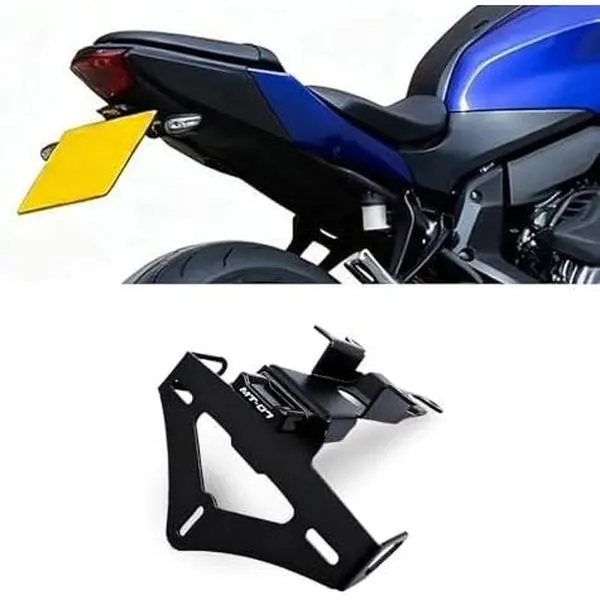 for MT-07 mt07 2026 2025 Model Accessories License Plate Frame Motorcycle Short Tail License Plate Bracket License Plate Frame Tail Organizer