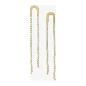 Ettika Double Chain Drop Earrings