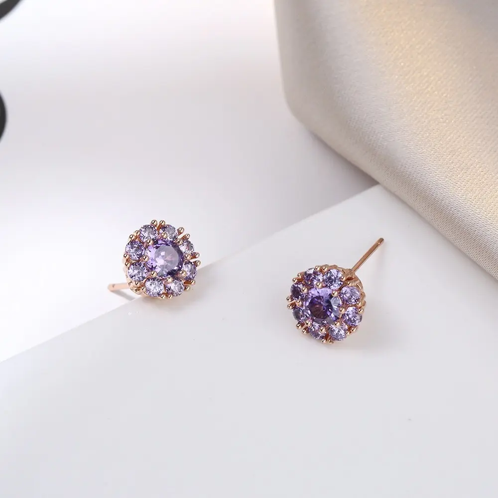 E0073 Purple Earrings