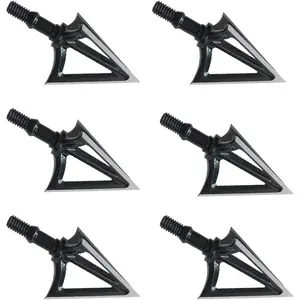 jianZD Broadheads 100 Grain Fixed Blades Archery Broadheads for Crossbow Recurve Bow and Compound Bow 6Pack/12Pack in Available