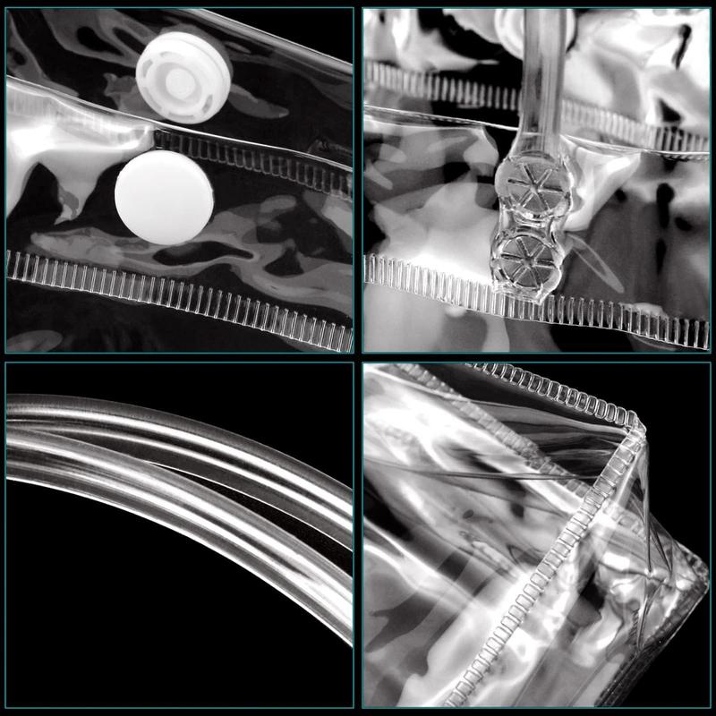 Pack of 16 Clear PVC Gift Bags with Handles,7.87" x 7.87" x 3.15"Reusable Goodie Tote Bags with Ribbons and Tags,Foldable Party Favor Bags for Weddings,Valentine'S Day,Hand Tools Kits,Springtok home tool