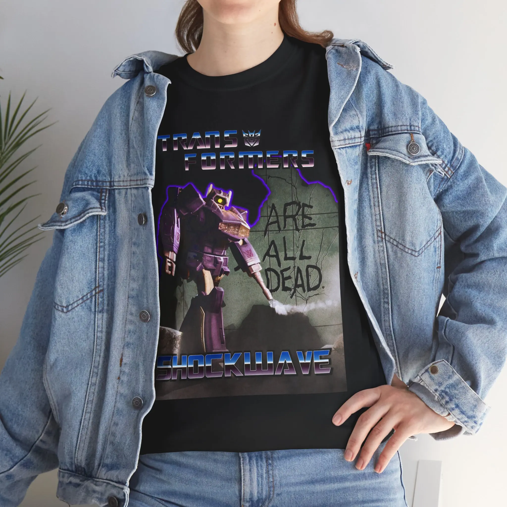 Transformers Shockwave Unisex Heavy Cotton Tee, Geeky T-Shirt, Gift for Fans, Vintage Graphic Shirt, Moonlight Vibe Casual Classic