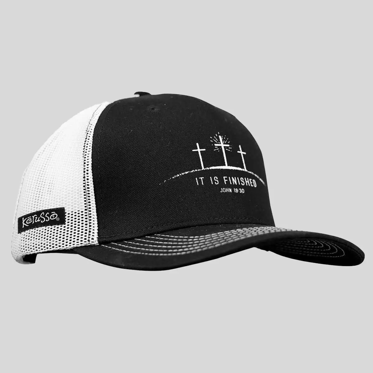 Kerusso Men's Cap, Cotton Front-Mesh Back, Ideal for Celebrating Jesus’s Victory Over Death, Celebrate Jesus’s Victory Over Death