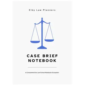 Case Brief Notebook: A Comprehensive Notebook Ecosystem for Law Students