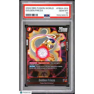 2024 Dragon Ball Super Fusion World Ultra Limit Golden Frieza PSA 10 #FB04-004
