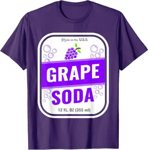 Halloween Costume Grape Soda Unique Group Costume Idea T-Shirt