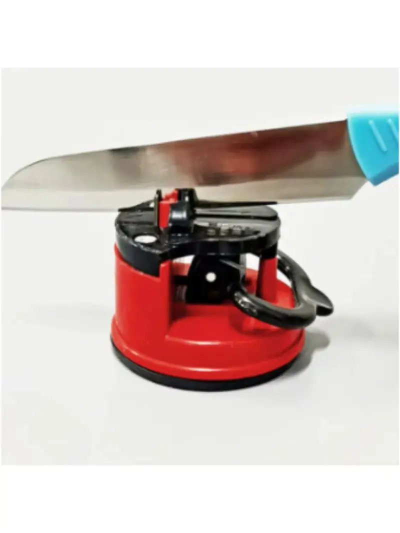 Compact Kitchen Knife Sharpener with Power Suction, for Blade Sharpening of Kitchen Knives