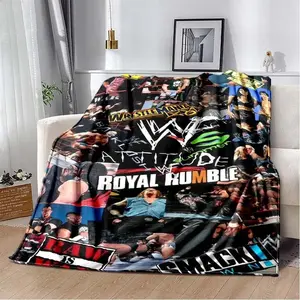 Wrestling Entertainment WWE Printed Comfortable Soft Blanket Home Fashion Sofa Bed Living Room Warm Portable Travel Gift Blanket