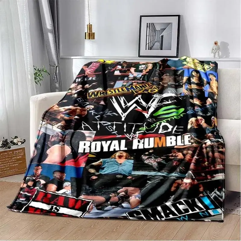 Wrestling Entertainment WWE Printed Comfortable Soft Blanket Home Fashion Sofa Bed Living Room Warm Portable Travel Gift Blanket