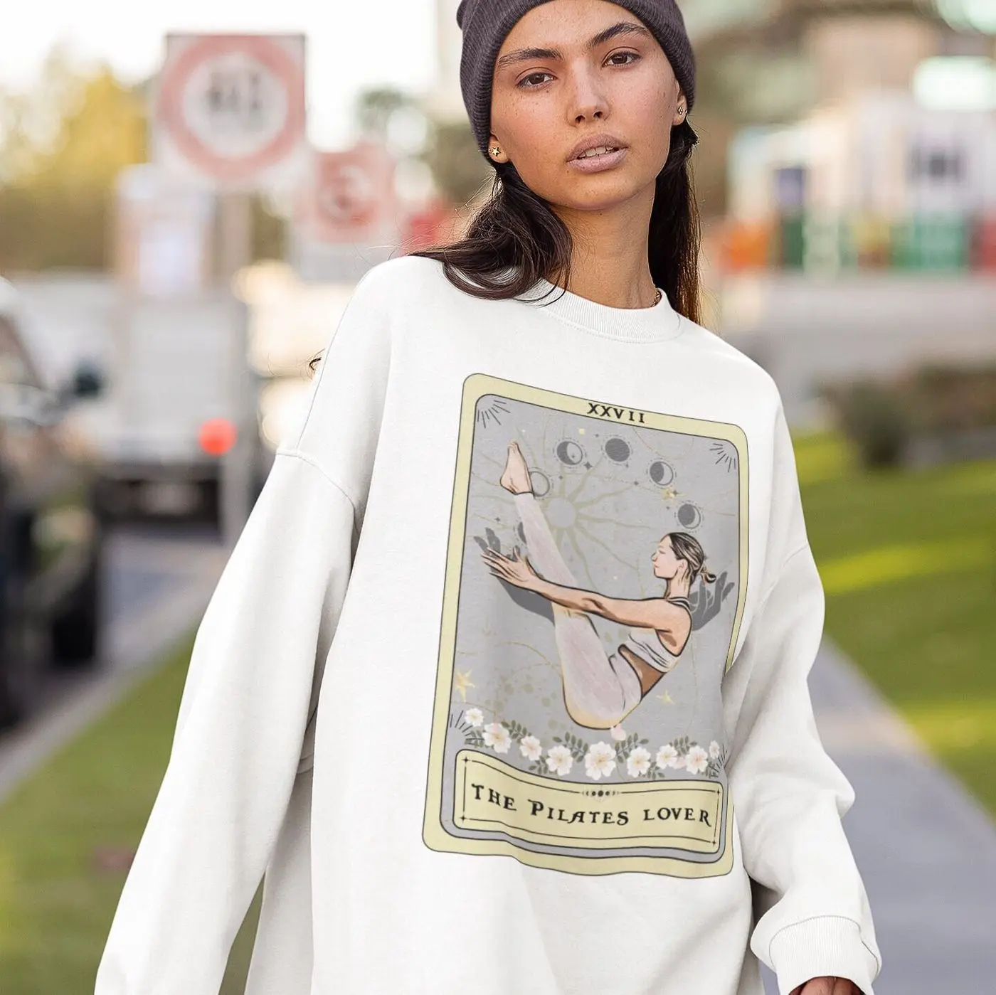 The Pilates Lover Tarot Card Sweatshirt, Pilates Sweatshirt Pilates Lover Gifts Sweater