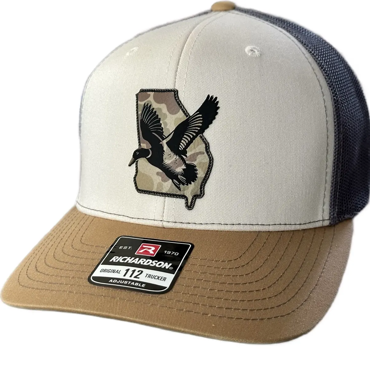 Duck/Marsh Camo Georgia Patch on Richardson 112 SnapBack Cap Duck/Marsh Camo Georgia Patch on Richardson 112 SnapBack Cap