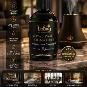 Valmy Royal Wood Signature – Luxury Waterless Fragrance Oil for Nebulizing Diffusers & HVAC Systems (100 ml)
