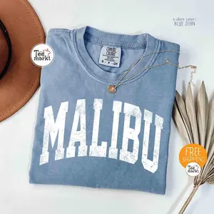 Comfort Colors Malibu Shirt, California Malibu Lover Shirt, Malibu Souvenir Gift, Malibu Vacation Gift Shirt, Vintage Malibu Beach Shirt