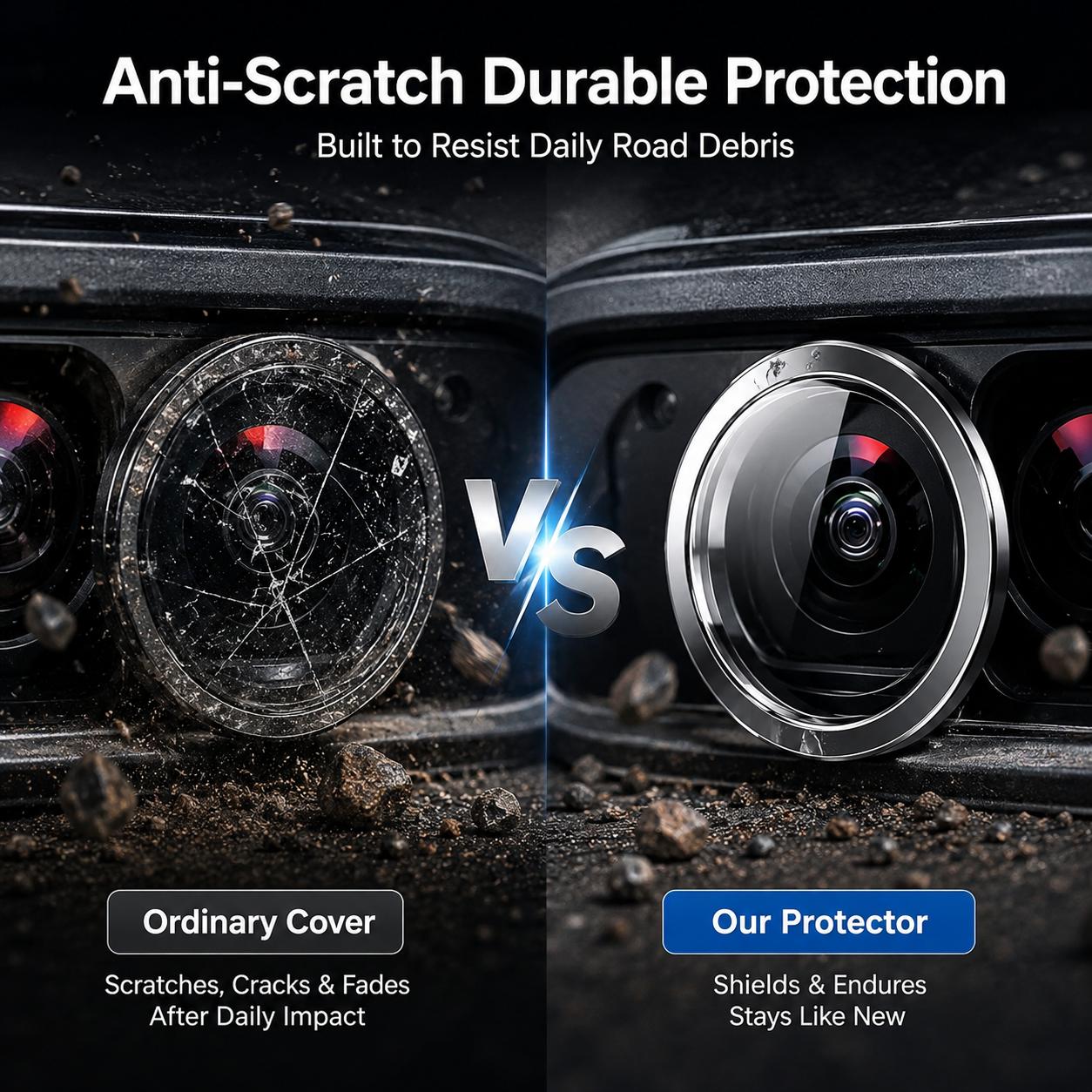 8PCS Backup Camera Lens Protector Film, Ultra-Clear Anti-Scratch Water-Resistant Rear View Camera Protective Stickers, Easy-Adhesive Covers for Car Reversing Cameras